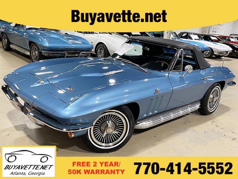 1966 Nassau Blue Chevy Corvette Convertible
