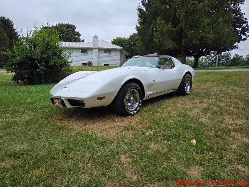 1977 White Corvette For Sale