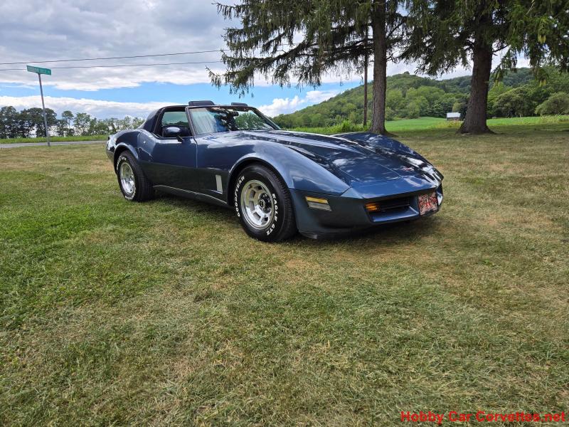 1980 Blue Chevy Corvette T-Top