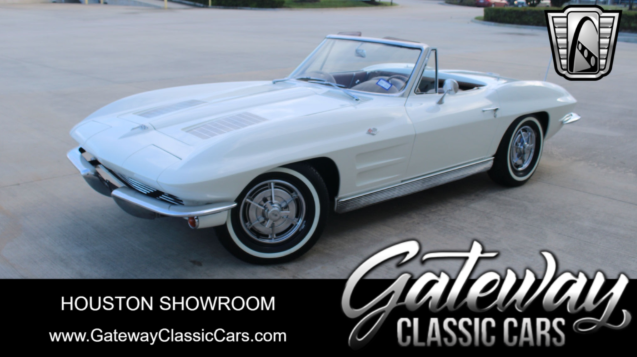 1963 White Chevy Corvette Convertible