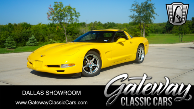 2001 Yellow Chevy Corvette Coupe