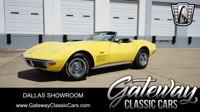 1970 Yellow Chevy Corvette Convertible