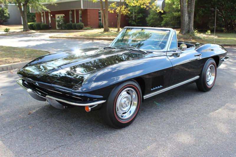 1967 Black Chevy Corvette Convertible