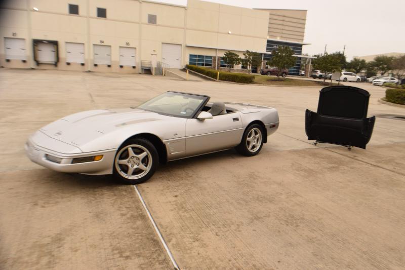 1996 Silver Chevy Corvette Convertible