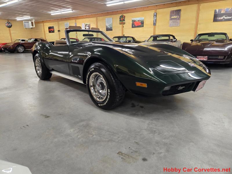 1974 Green Corvette L82 Convertible