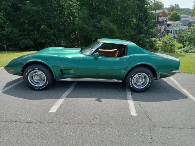 1973 Green Chevy Corvette T-Top