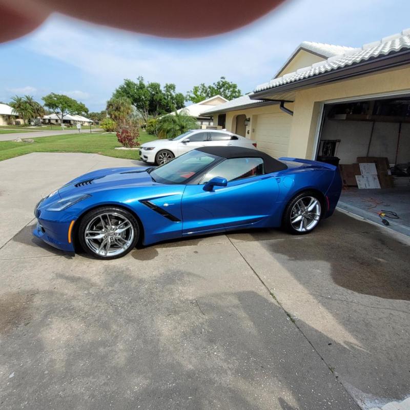 2015 laguna blue Chevy Corvette Convertible