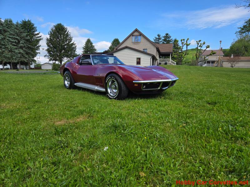 1969 Burgundy Corvette For Sale 1969 Burgundy Corvette For Sale