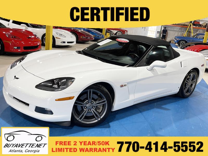 2008 Arctic White Chevy Corvette Convertible