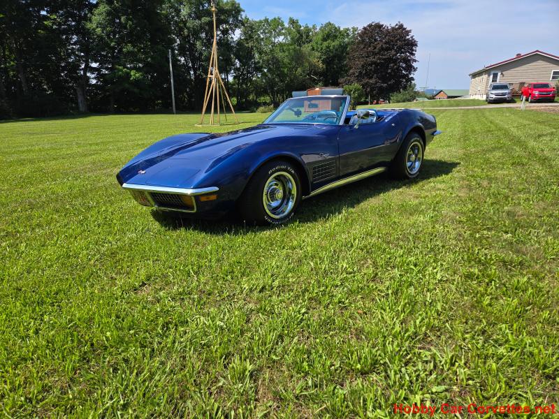 1972 Blue Blue Corvette Convertible