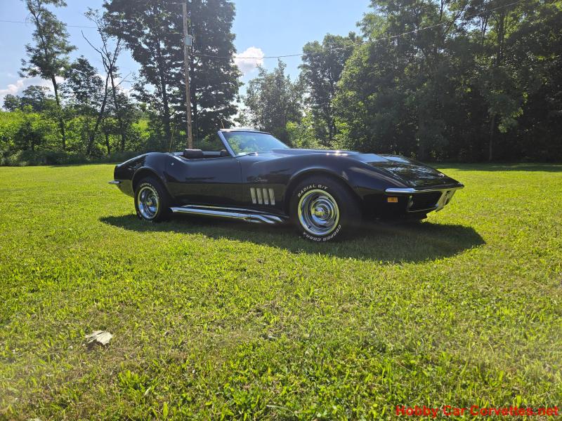 1969 Black Chevy Corvette Convertible 1969 Black Chevy Corvette Convertible