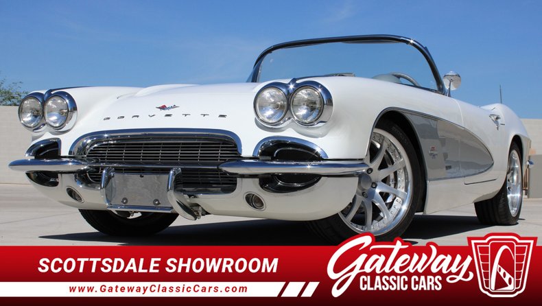 1961 Apollo White Chevy Corvette Convertible