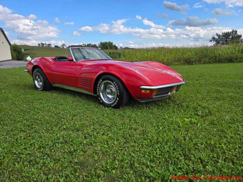 1972 Red Corvette Convertible 1972 Red Corvette Convertible