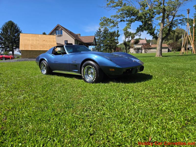 1975 Steel Blue Corvette 4spd 45K Miles 1975 Steel Blue Corvette 4spd 45K Miles