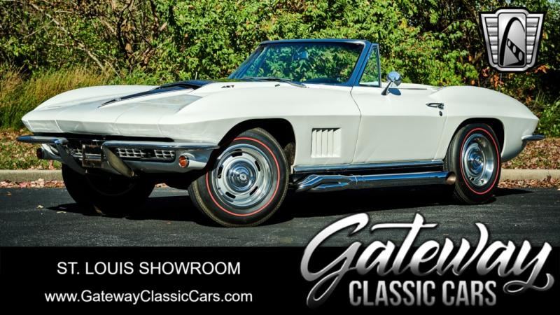 White 1967 Corvette Convertible id:90486