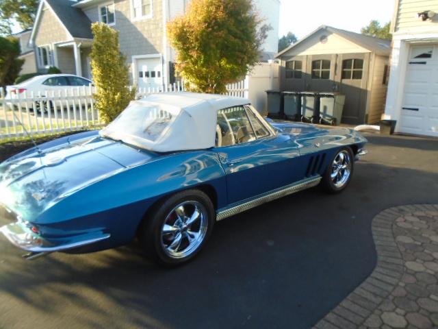 1966 blue Chevy Corvette Convertible