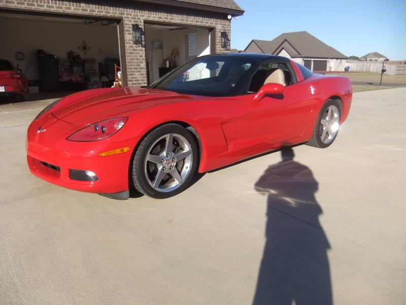 2005 Corvette Red Coupe Low Miles
