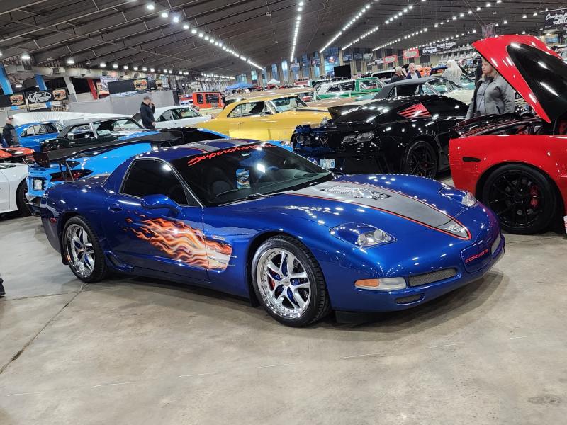 Electron blue 2002 Corvette Coupe id:90071