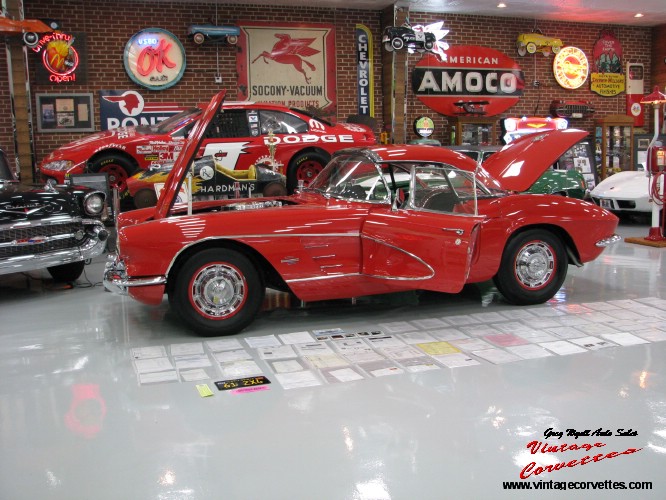 1961 Roman Red Chevy Corvette Convertible