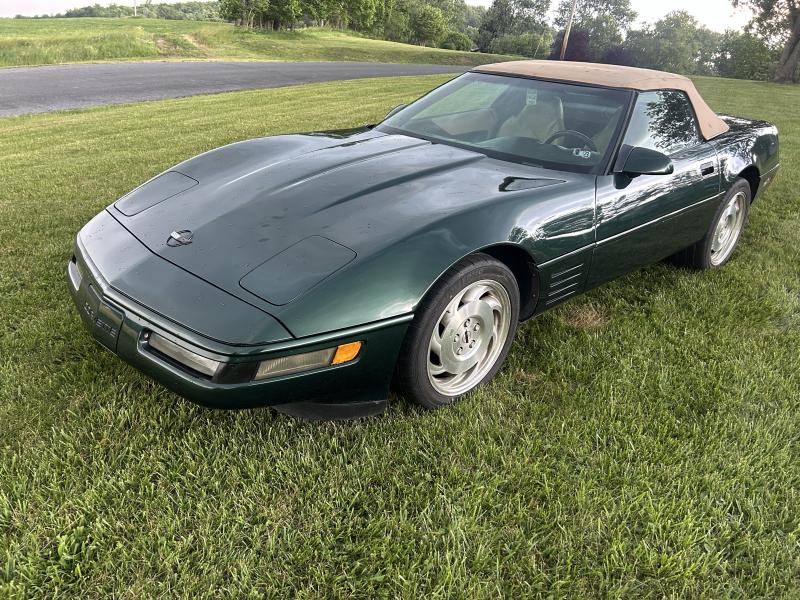 1995 Green Chevy Corvette Convertible 1995 Green Chevy Corvette Convertible