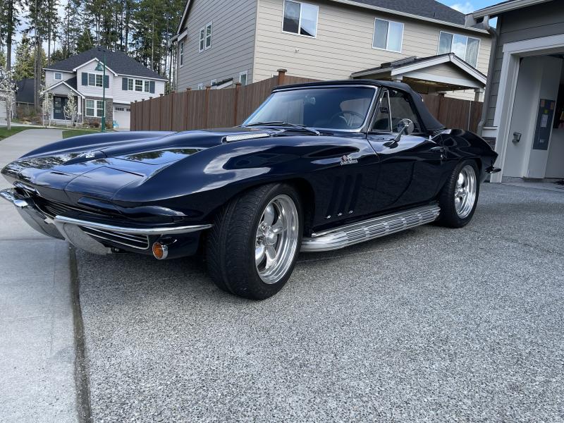1966 Dark Blue Chevy Corvette Convertible