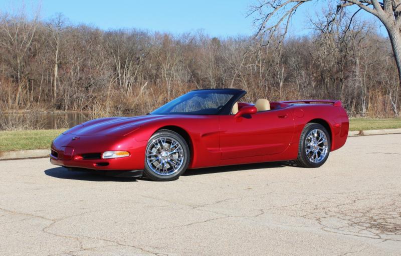 2002 Magnetic Red Chevy Corvette Convertible
