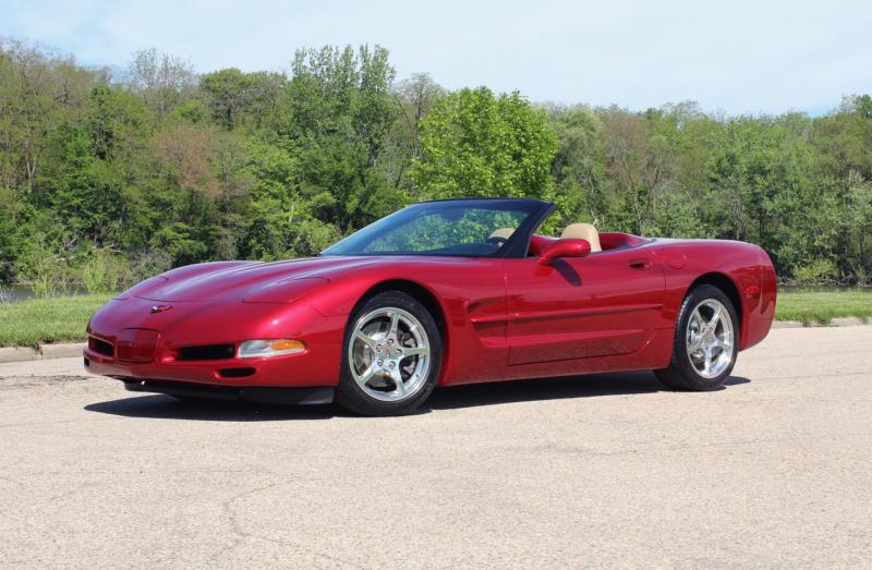 2002 Magnetic Red Chevy Corvette Convertible