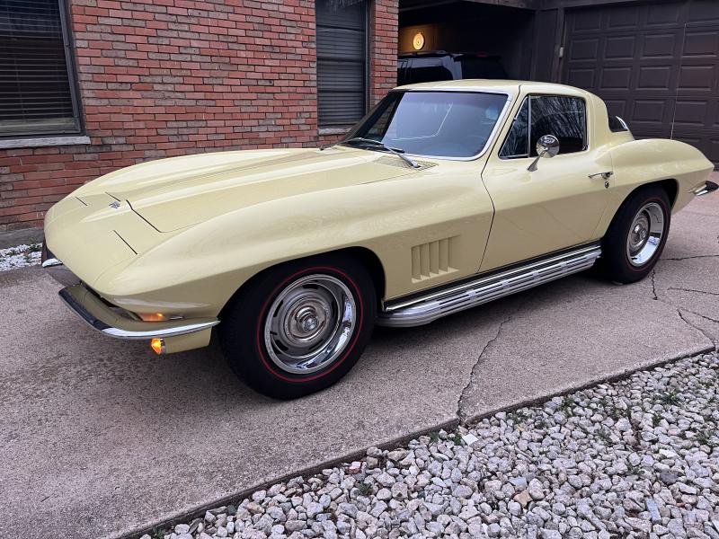 1967 Sunfire Yellow Chevy Corvette Coupe