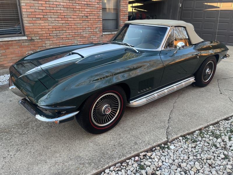 1967 Goodwood Green Chevy Corvette Convertible