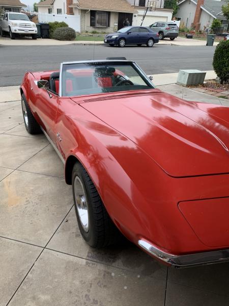 red 1972 Corvette Convertible id:89993